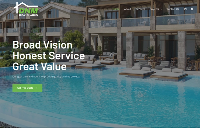 dnmconstruction.gr website screenshot